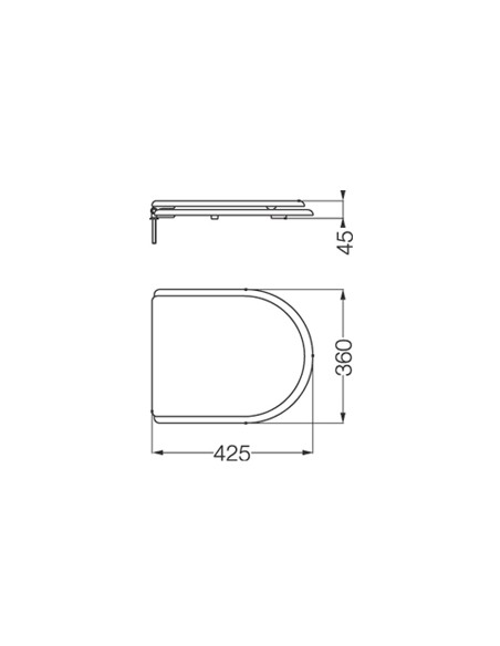 Asiento de inodoro blanco ferrum